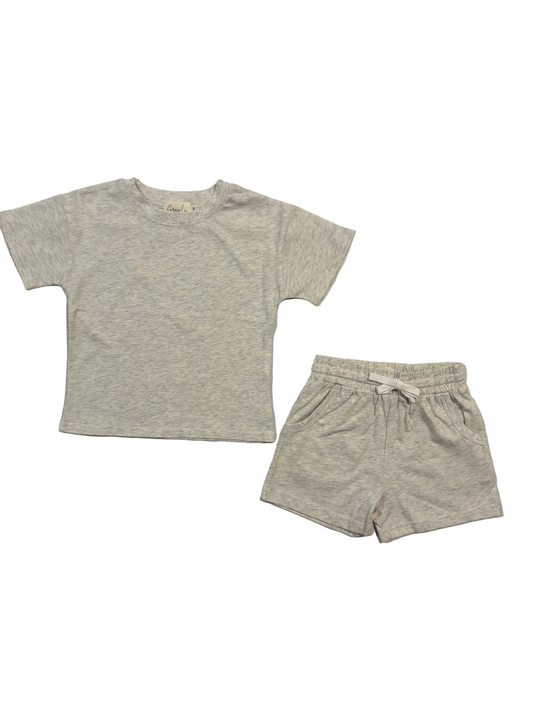Short Set - Cotton| Gray