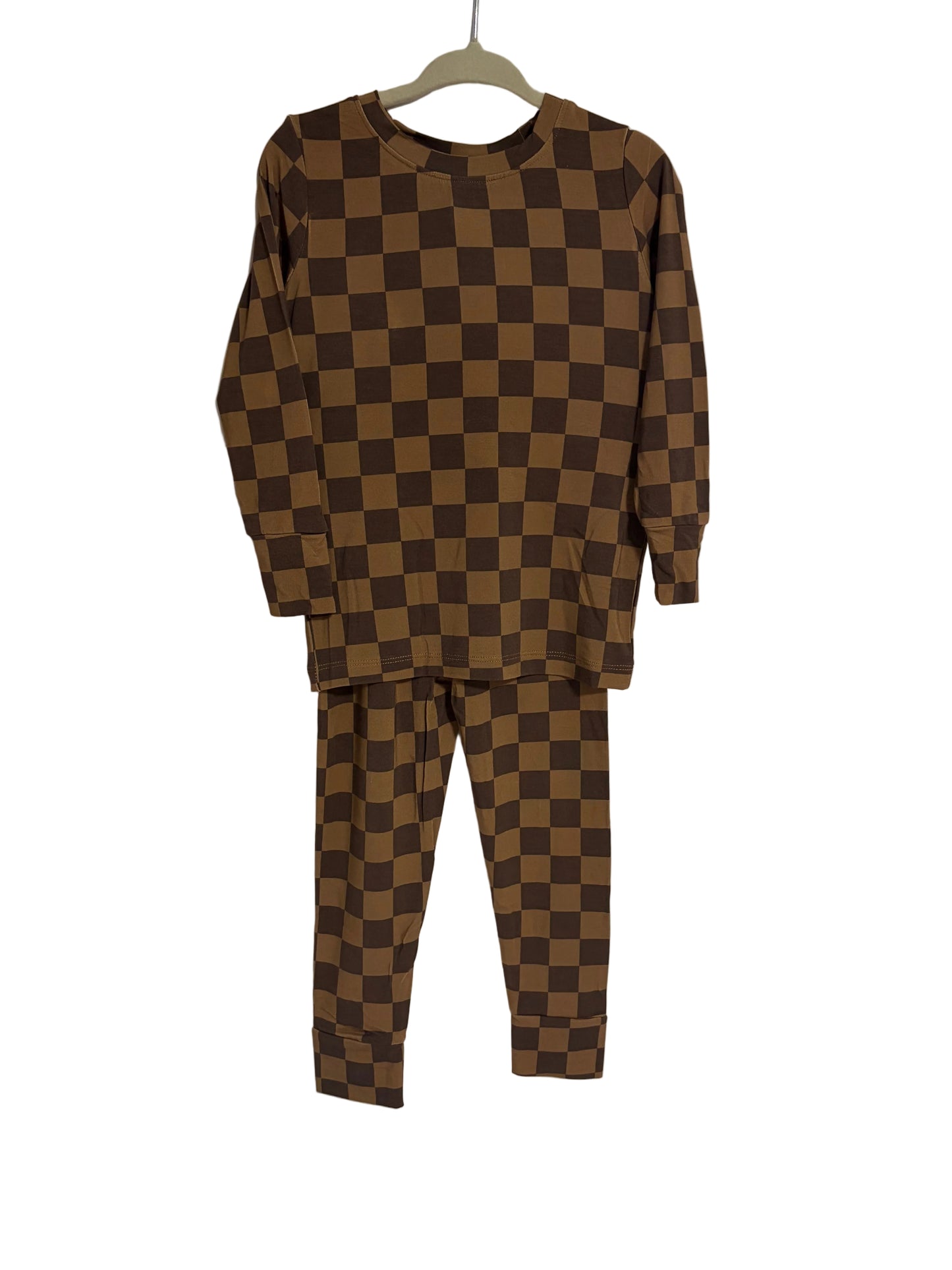 Two Piece Set | Chocolate Check