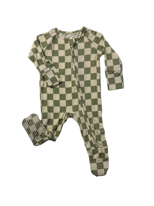 Flip Foot Sleeper | Sage Check