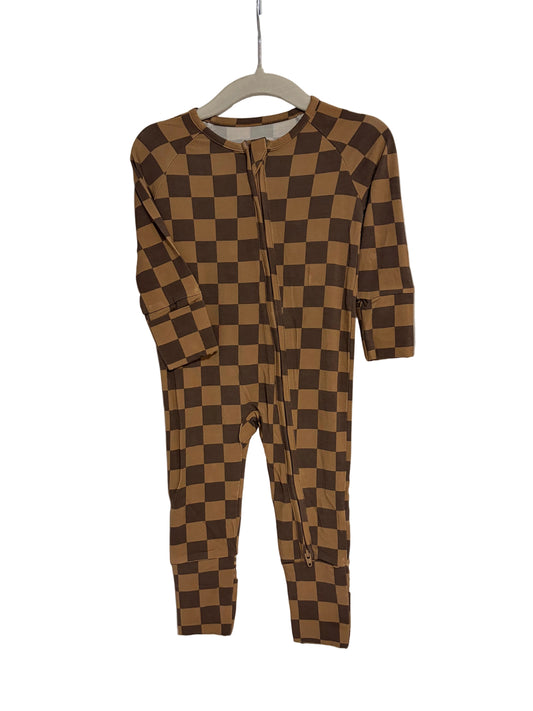 Flip Foot Sleeper | Chocolate Check