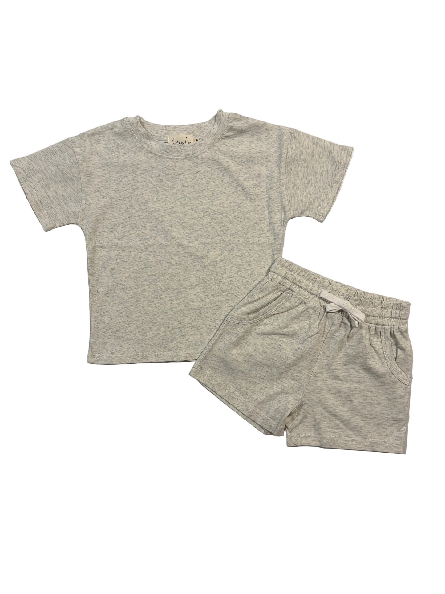 Short Set - Cotton| Gray