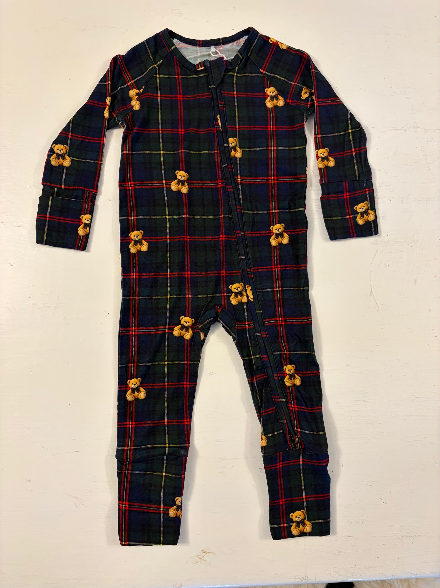 Flip Foot Sleeper | Tartan Teddy (NEW SIZING)
