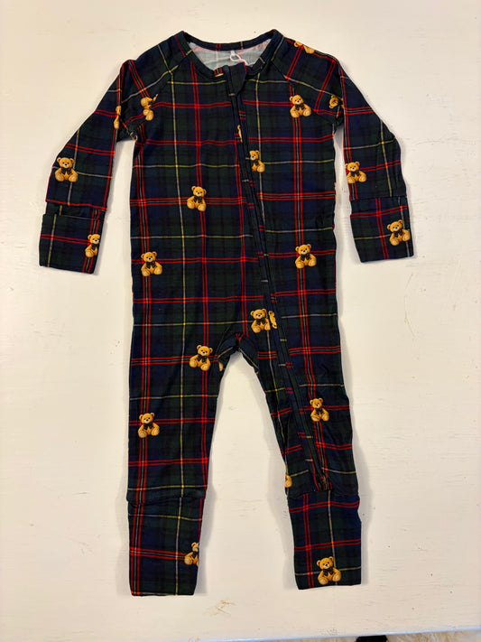 Flip Foot Sleeper | Tartan Teddy (NEW SIZING)