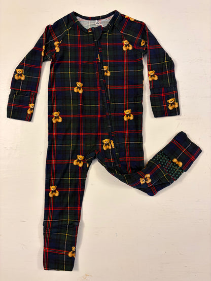 Flip Foot Sleeper | Tartan Teddy (NEW SIZING)