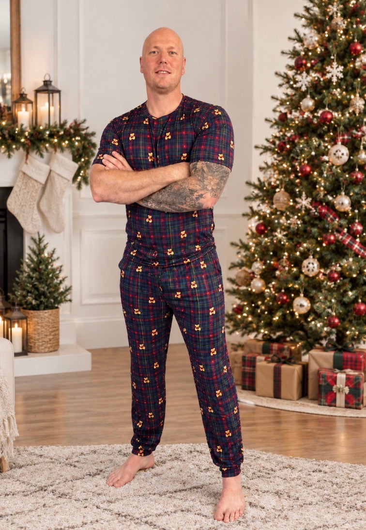 Men's Bamboo Set | Tartan Teddy